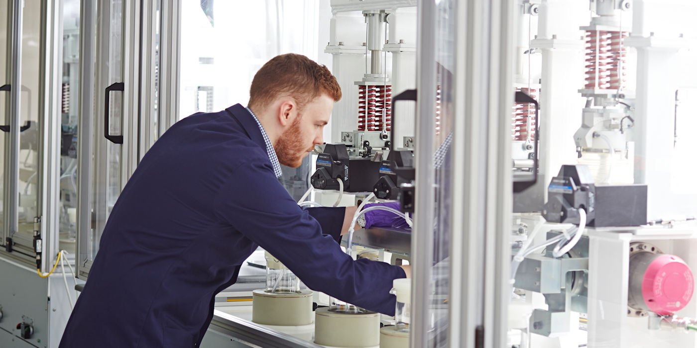 Researcher in an IFS lab