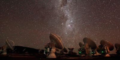 Satellites at an observatory