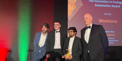 Members of Wootzano holding their awards at Robotics and Automation Awards 2023 ceremony.