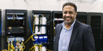 Professor Jaafar Elmirghani in Network Communications Lab