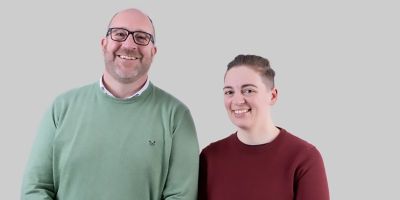 A headshot photo of James Trenholme and Dr Frey Wilson