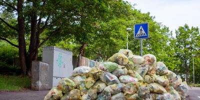 piles of bags