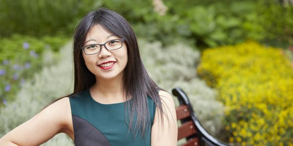 Student on campus