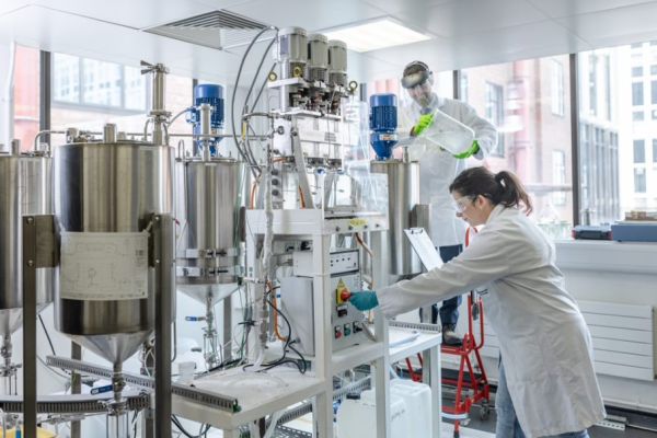 Working in nuclear lab