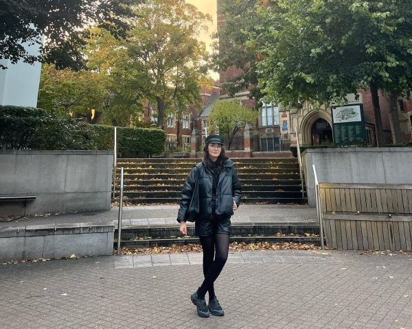 Fatima Mammadova - female student on campus