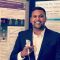 Dushyant Goordyal presenting poster