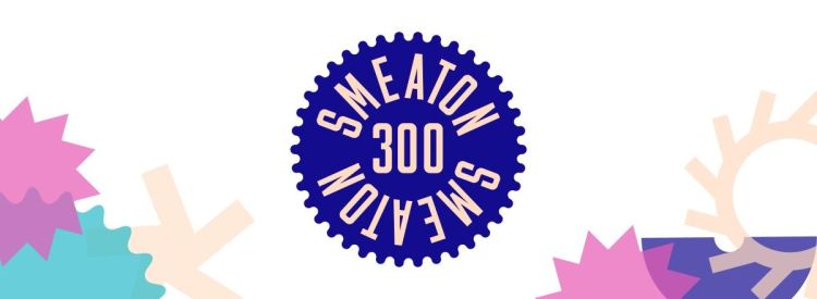 The Smeaton300 logo in a round stamp