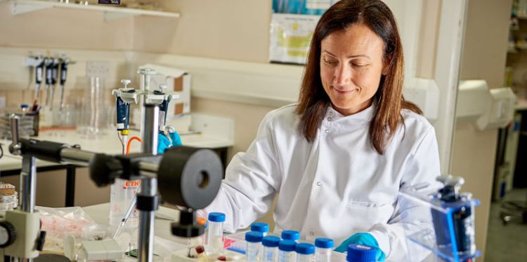 Virginia Pensabene testing equipment