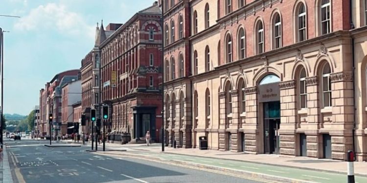 Leeds City Centre, photo taken by student
