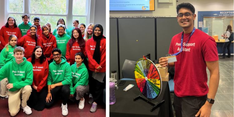 Sahil Rupani working as a peer support assistant