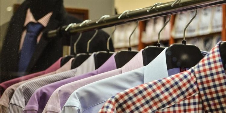Clothes on a rail