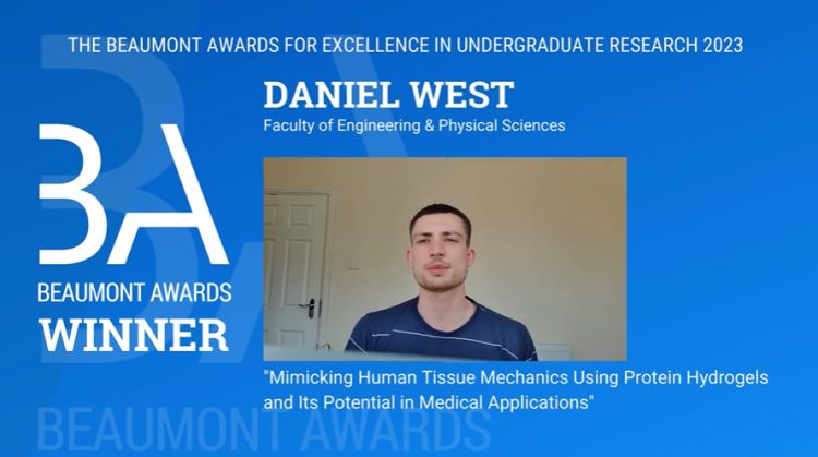 Natural Sciences student wins prestigious Beaumont Award