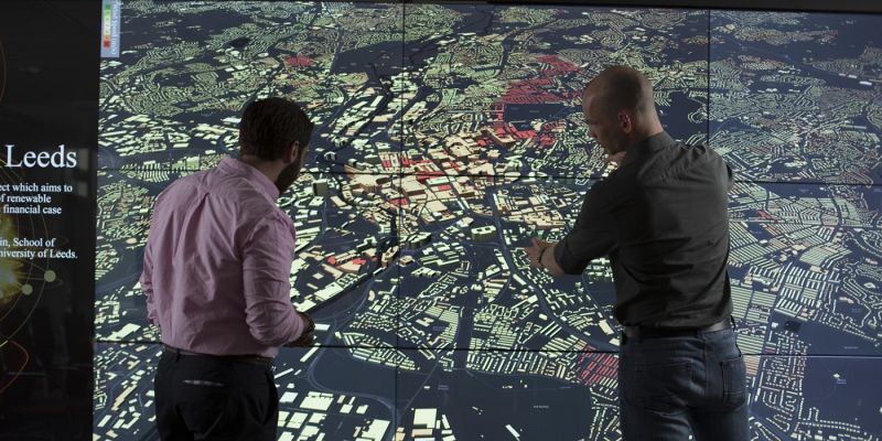 Powerwall at Leeds Institute of Data Analytics